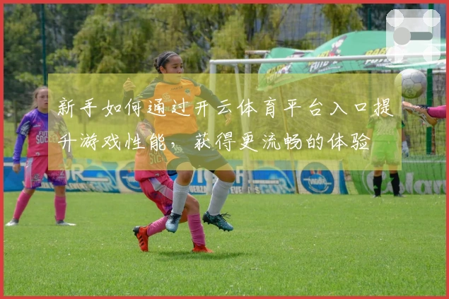 新手如何通过开云体育平台入口提升游戏性能，获得更流畅的体验